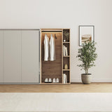 SMARTBett Schrank M2 2.0016 168,2 cm Perlgrau 1 Tür Perlgrau