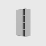 SMARTBett Schrank M2 2.0018 188,2 cm Perlgrau 1 Tür Perlgrau