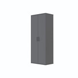 SMARTBett Schrank STA.0026 M2/M3 (55 cm Tiefe) – 2-türiger Kleiderschrank, 90 cm breit Anthrazit