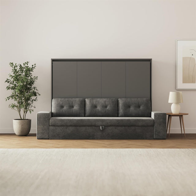 SMARTBett Schrankbett M2 Horizontal mit Sofa