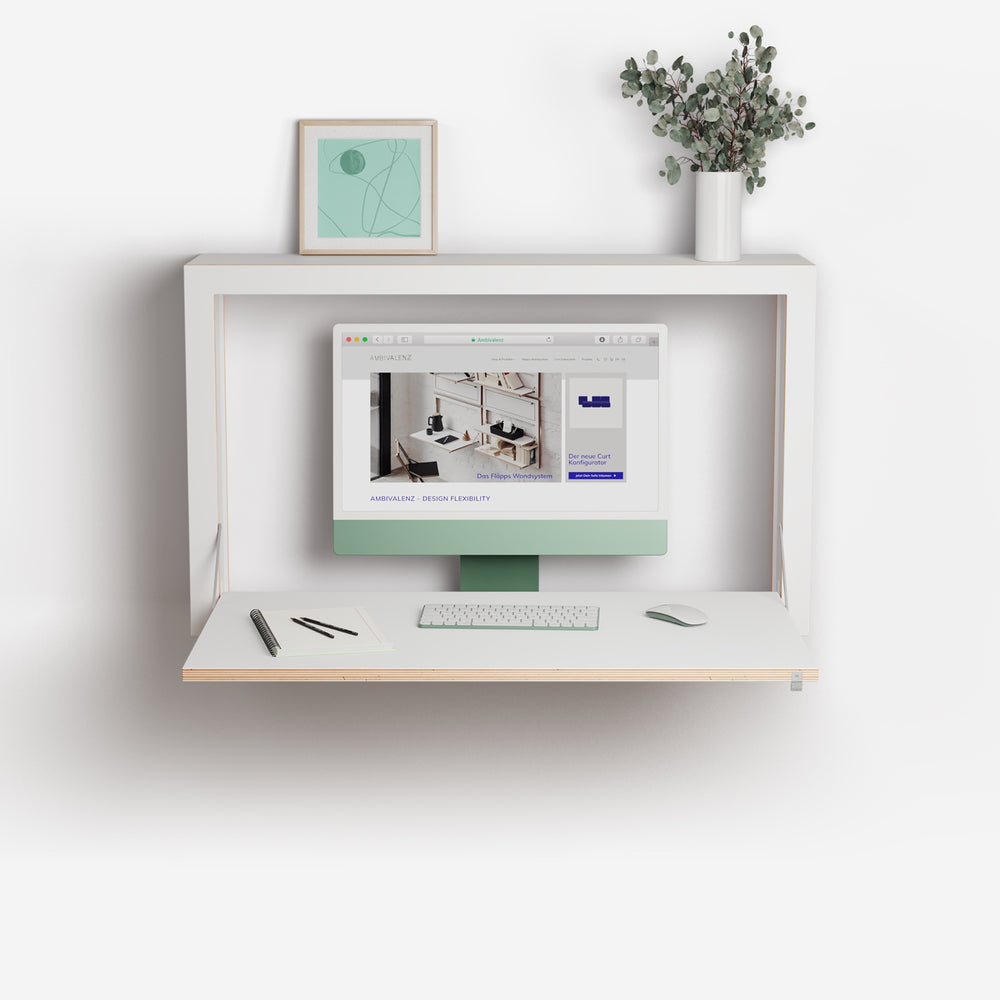 Fläpps Box Sekretär 100 × 60 × 20 – Weiß