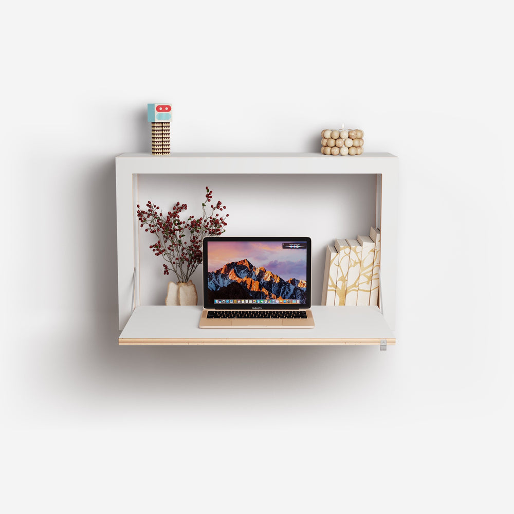 Fläpps Box Sekretär 80 × 50 × 20 – Weiß