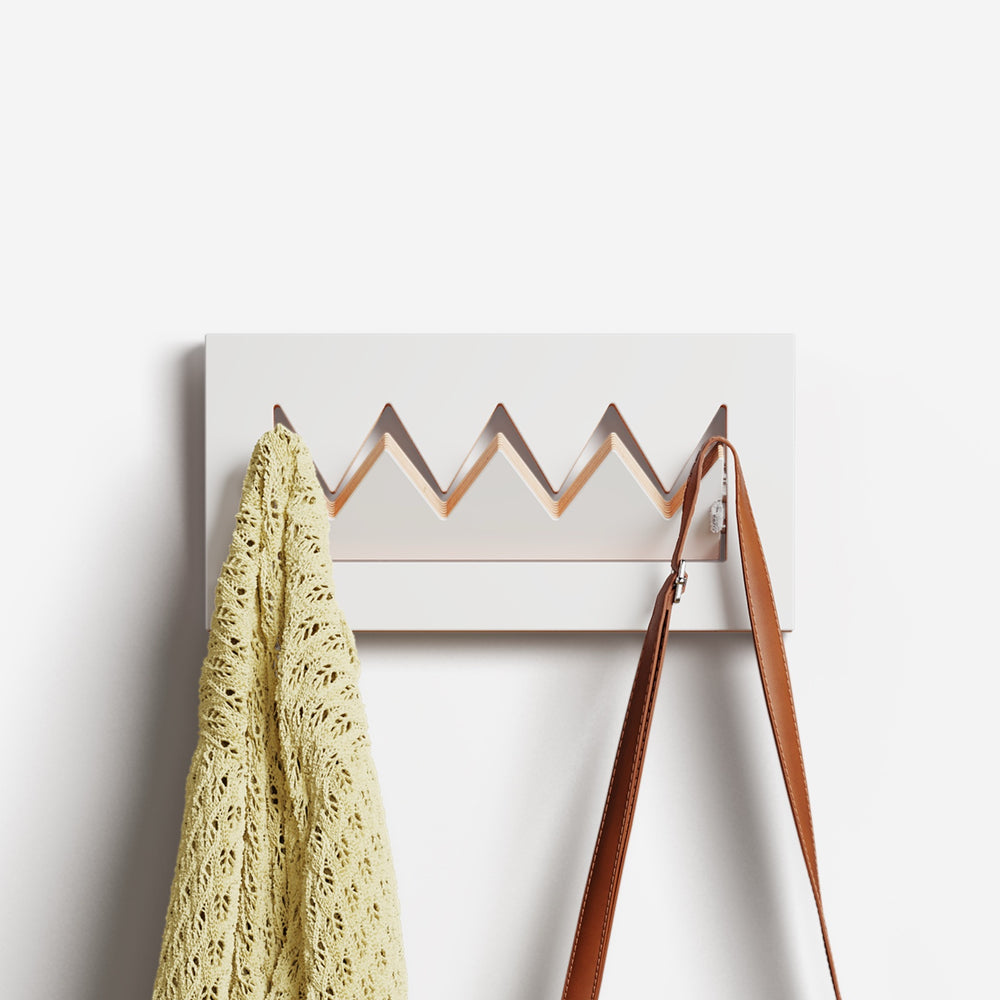 Fläpps Garderobe Crownhäng – 40 × 20 cm · Weiß