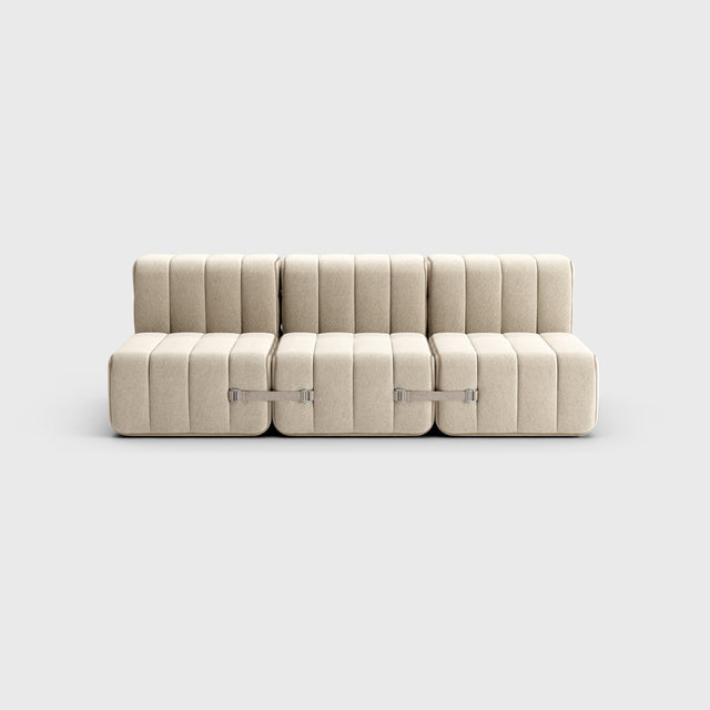 Modulares Sofa Curt – Set mit 6 Modulen: Schlafsofa, 2-Sitzer oder Doppelliege