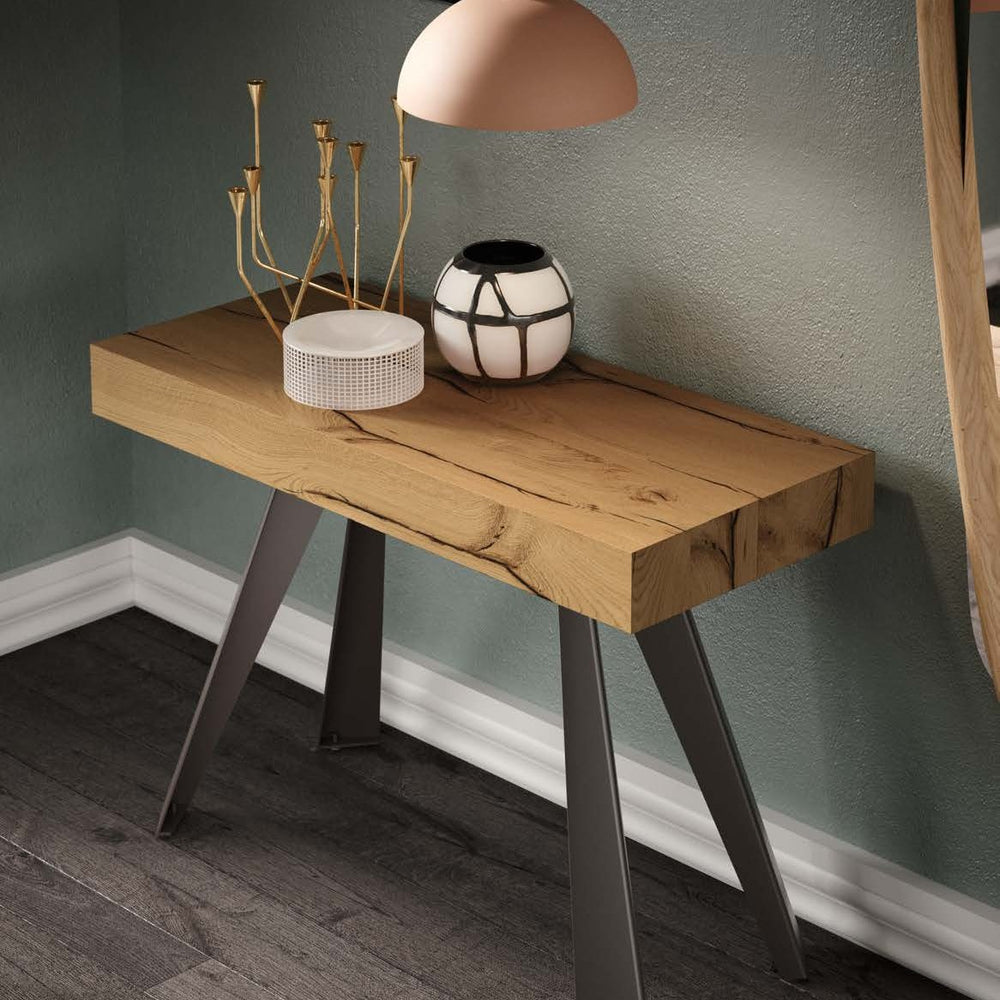 Konsolentisch CO4L – Rovere Vecchio Naturale (Eiche) · Gestell Bronze