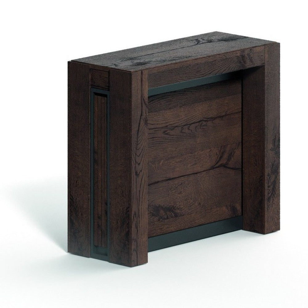 A4 als Konsole, Rovere Vecchio Dark Grey (Eiche)