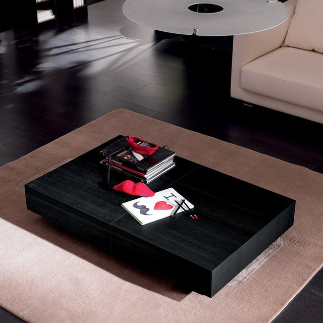 Verwandlungstisch Box Legno – Couchtisch und Esstisch mit Holzplatte bis 220 cm