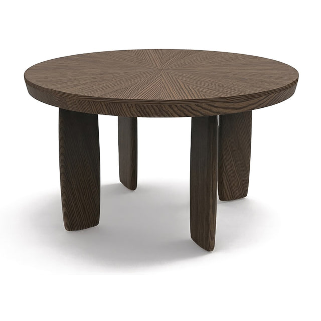 Ausziehbarer Esstisch Brixton – runder Holztisch Ø 130 cm, ausziehbar auf 165 × 165 cm