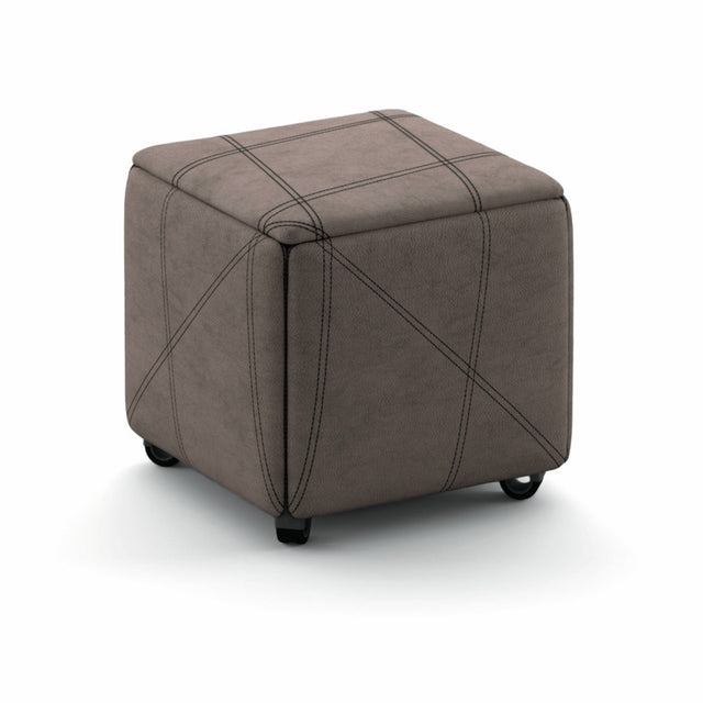 Sitzwürfel Cubix – Pouf auf Rollen mit 4 versteckten Klappstühlen