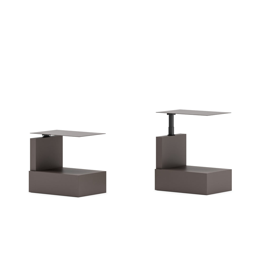 Beistelltisch Malibù – Platte Bronze · Säule Bronzo