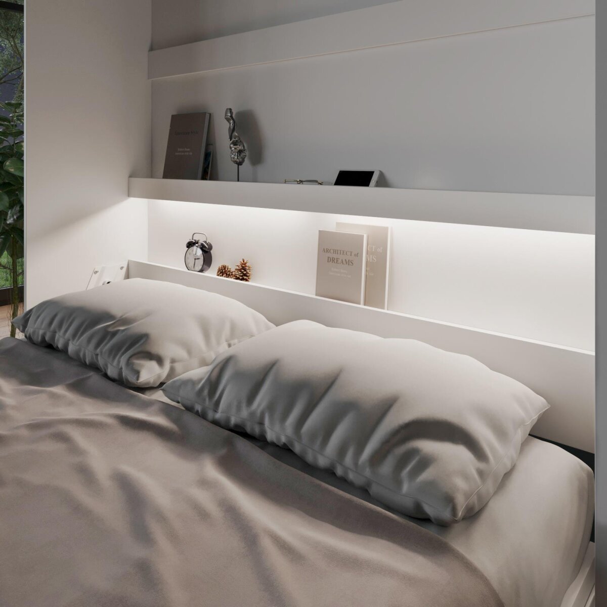SMARTBett Beleuchtungssatz LED für Schrankbett Standard 140 Vertikal – Ansicht 5