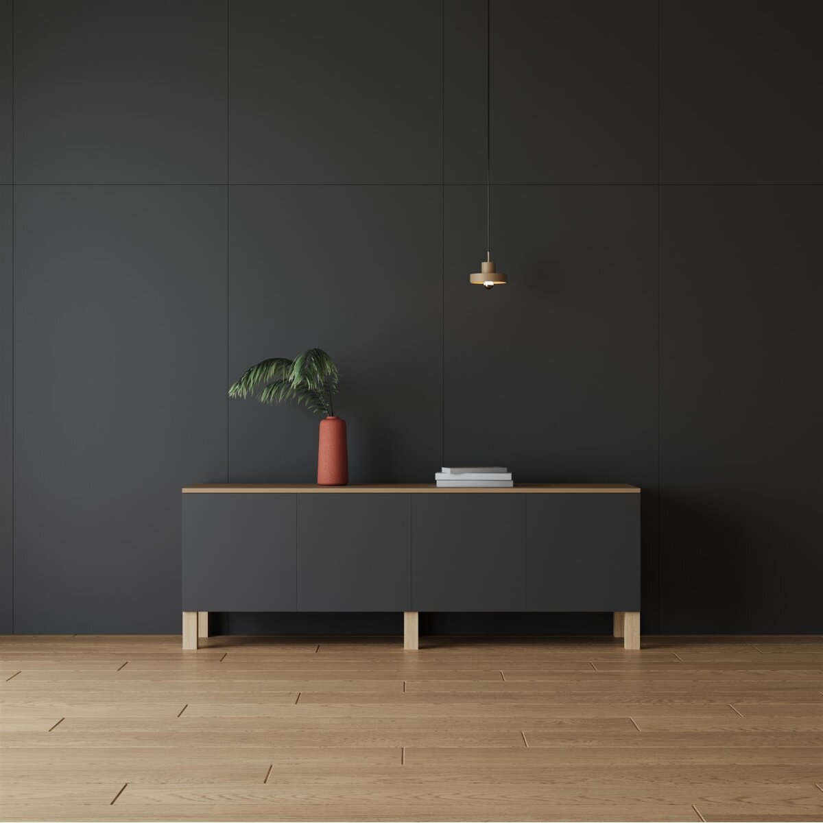 SMARTBett Designpaneel Anthrazit 900 x1682 mm – Ansicht 4