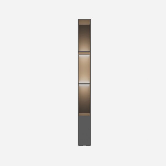SMARTBett Schmales Regal STA.0021 M3/M2 (55 cm Tiefe) inkl. LED-Beleuchtung Anthrazit