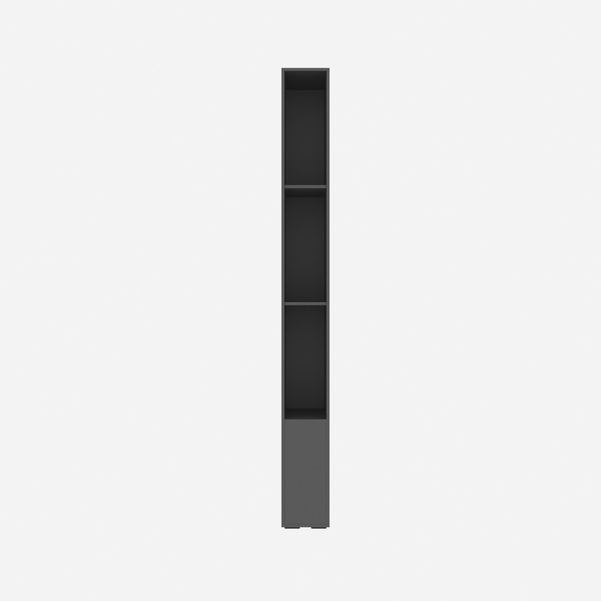 SMARTBett Schmales Regal STA.0021 M3/M2 (55 cm Tiefe) inkl. LED-Beleuchtung Anthrazit – Ansicht 3