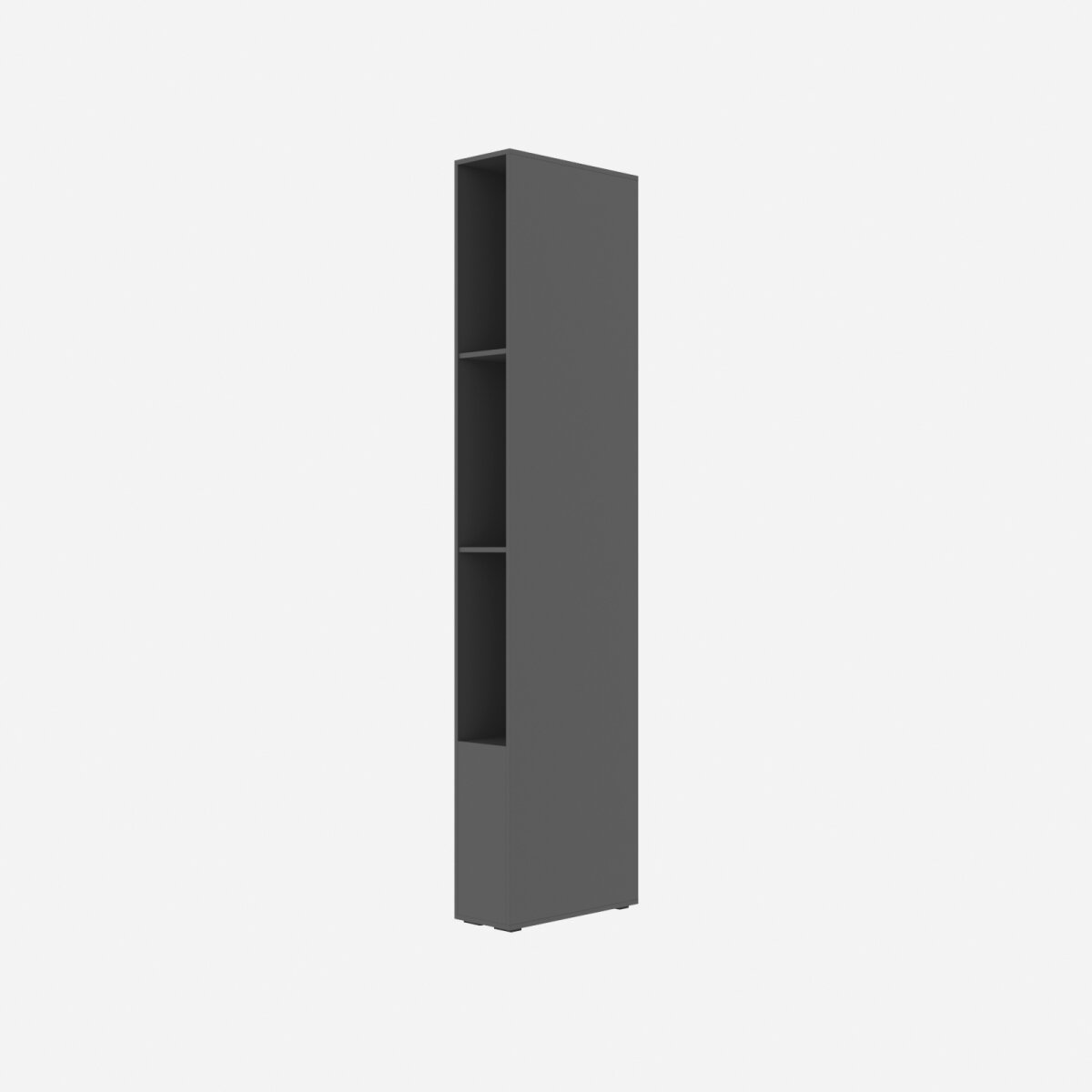 SMARTBett Schmales Regal STA.0021 M3/M2 (55 cm Tiefe) inkl. LED-Beleuchtung Anthrazit – Ansicht 4