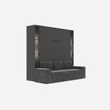 SMARTBett Schmales Regal STA.0021 M3/M2 (55 cm Tiefe) inkl. LED-Beleuchtung Anthrazit