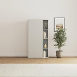 SMARTBett Schrank M2 2.0016 168,2 cm Perlgrau 1 Tür Perlgrau