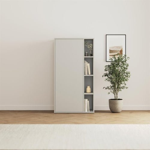 SMARTBett Schrank M2 2.0016 168,2 cm Perlgrau 1 Tür Perlgrau