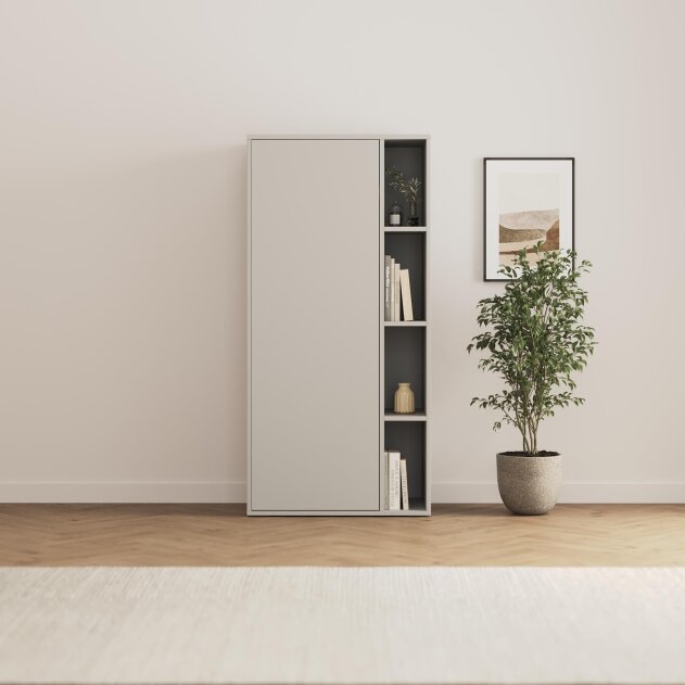 SMARTBett Schrank M2 2.0018 188,2 cm Perlgrau 1 Tür Perlgrau