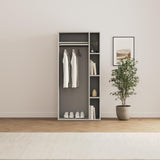 SMARTBett Schrank M2 2.0018 188,2 cm Perlgrau 1 Tür Perlgrau